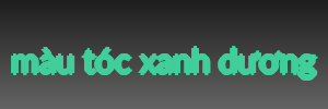 màu tóc xanh dương